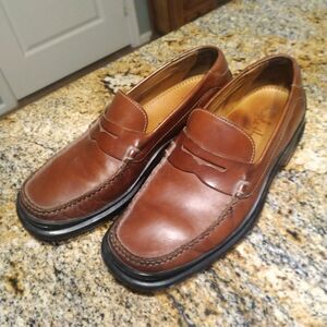 Cole Haan NikeAir Penny Loafers Men’s Size 7 M Brown Leather Dress Shoes C02961
